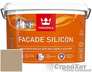 Tikkurila Facade Silicon / Тиккурила Фасад Силикон 9 л цвет Q610 палитра TIKKURILA FAÇADE 760