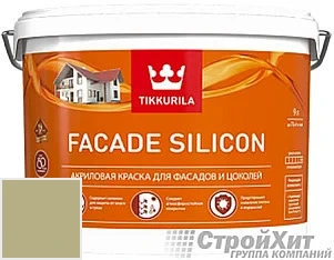Tikkurila Facade Silicon / Тиккурила Фасад Силикон 9 л цвет Q588 палитра TIKKURILA FAÇADE 760
