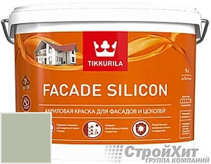 Tikkurila Facade Silicon / Тиккурила Фасад Силикон 9 л цвет Q568 палитра TIKKURILA FAÇADE 760