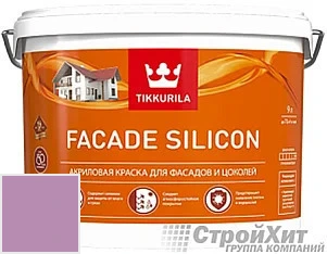 Tikkurila Facade Silicon / Тиккурила Фасад Силикон 9 л цвет U163 палитра TIKKURILA FAÇADE 760
