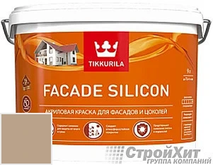 Tikkurila Facade Silicon / Тиккурила Фасад Силикон 9 л цвет Q644 палитра TIKKURILA FAÇADE 760