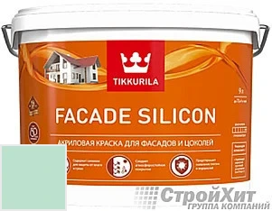 Tikkurila Facade Silicon / Тиккурила Фасад Силикон 9 л цвет U237 палитра TIKKURILA FAÇADE 760