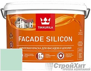 Tikkurila Facade Silicon / Тиккурила Фасад Силикон 9 л цвет U240 палитра TIKKURILA FAÇADE 760