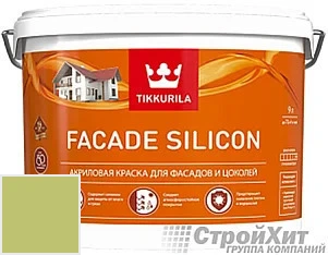 Tikkurila Facade Silicon / Тиккурила Фасад Силикон 9 л цвет U253 палитра TIKKURILA FAÇADE 760