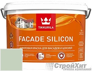 Tikkurila Facade Silicon / Тиккурила Фасад Силикон 9 л цвет Q579 палитра TIKKURILA FAÇADE 760