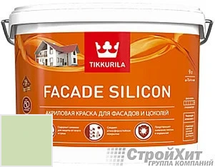 Tikkurila Facade Silicon / Тиккурила Фасад Силикон 9 л цвет U248 палитра TIKKURILA FAÇADE 760