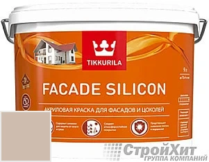 Tikkurila Facade Silicon / Тиккурила Фасад Силикон 9 л цвет Q674 палитра TIKKURILA FAÇADE 760