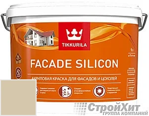 Tikkurila Facade Silicon / Тиккурила Фасад Силикон 9 л цвет Q614 палитра TIKKURILA FAÇADE 760