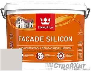 Tikkurila Facade Silicon / Тиккурила Фасад Силикон 9 л цвет D136 палитра TIKKURILA FAÇADE 760
