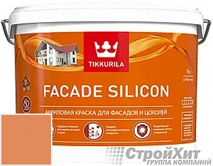 Tikkurila Facade Silicon / Тиккурила Фасад Силикон 9 л цвет U134 палитра TIKKURILA FAÇADE 760