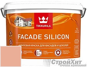 Tikkurila Facade Silicon / Тиккурила Фасад Силикон 9 л цвет U137 палитра TIKKURILA FAÇADE 760
