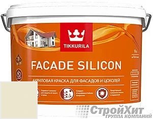 Tikkurila Facade Silicon / Тиккурила Фасад Силикон 9 л цвет Q590 палитра TIKKURILA FAÇADE 760