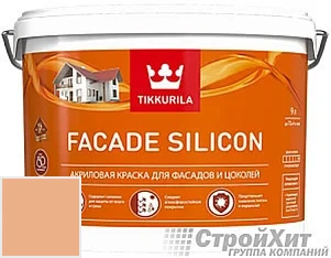 Tikkurila Facade Silicon / Тиккурила Фасад Силикон 9 л цвет U126 палитра TIKKURILA FAÇADE 760