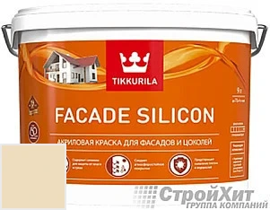Tikkurila Facade Silicon / Тиккурила Фасад Силикон 9 л цвет D102 палитра TIKKURILA FAÇADE 760