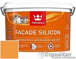 Tikkurila Facade Silicon / Тиккурила Фасад Силикон 9 л цвет U122 палитра TIKKURILA FAÇADE 760