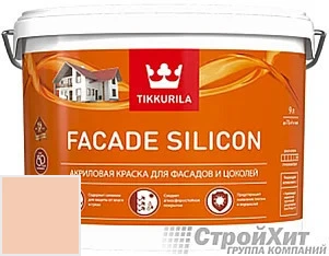 Tikkurila Facade Silicon / Тиккурила Фасад Силикон 9 л цвет U132 палитра TIKKURILA FAÇADE 760