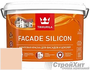 Tikkurila Facade Silicon / Тиккурила Фасад Силикон 9 л цвет U125 палитра TIKKURILA FAÇADE 760