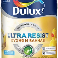 DULUX ULTRA RESIST КУХНЯ И ВАННАЯ матовая ультрастойкая краска