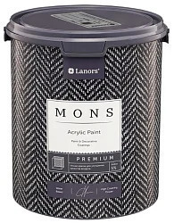 MONS PREMIUM PAINT – 100% акриловая интерьерная краска с шелковистым матовым блеском