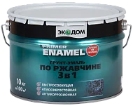 ЭКОДОМ ГРУНТ-ЭМАЛЬ ПО РЖАВЧИНЕ 3в1