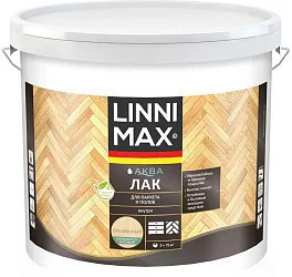 LINNIMAX (ALPINA) аква лак акриловый для паркета и полов для вн раб шелк-мат, прозрачный.
