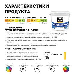 LINNIMAX ACRYL OPTIMA FASSADE / ЛИННИМАКС АКРИЛ ОПТИМА ФАСАД (ALPINA) акриловая краска