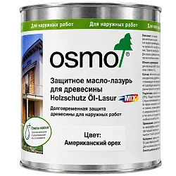OSMO Holzschutz Öl-Lasur 1150 Американский орех / Защитное масло лазурь для древесины