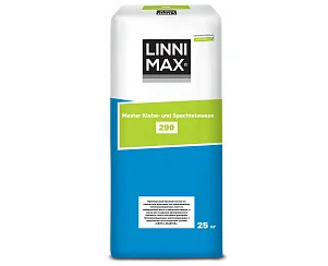 LINNIMAX 290 Master Klebe-und Spachtelmasse Состав клеевой и базовый штукатурный / Мастер Клебе- унд Шпахтельмассе