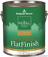 Benjamin Moore 105. Regal Select Exterior Paint-MoorLife Flat Finish акриловая краска