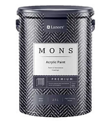 MONS PREMIUM PAINT – 100% акриловая интерьерная краска с шелковистым матовым блеском