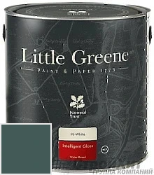 Little Greene Acrylic Gloss (Intelligent Gloss) 1 л цвет LGGr312 палитра Little Greene Green