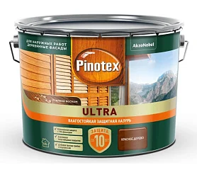 PINOTEX ULTRA красное дерево влагостойкая защитная лазурь