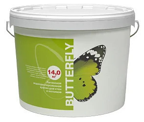 Матовая краска Derufa Butterfly для стен и потолков