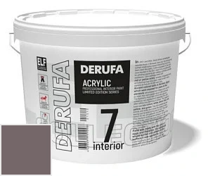 Derufa Интерьер-7 (SM) шелковисто-матовая краска 9 л цвет DRF 9077 палитра DERUFA