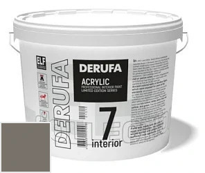 Derufa Интерьер-7 (SM) шелковисто-матовая краска 9 л цвет DRF 9063 палитра DERUFA