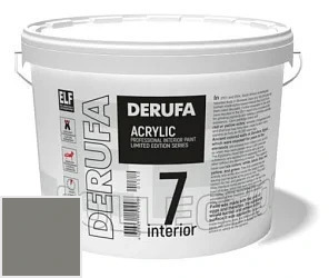 Derufa Интерьер-7 (SM) шелковисто-матовая краска 9 л цвет DRF 9062 палитра DERUFA
