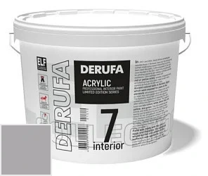 Derufa Интерьер-7 (SM) шелковисто-матовая краска 9 л цвет DRF 9073 палитра DERUFA