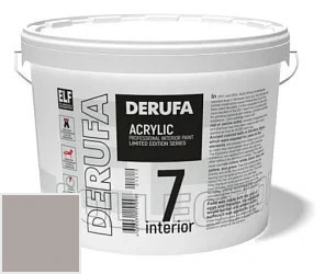 Derufa Интерьер-7 (SM) шелковисто-матовая краска 9 л цвет DRF 9066 палитра DERUFA