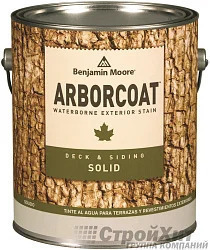 Benjamin Moore 640. Arborcoat Solid Deck & Siding Stain высококачественная пропитка