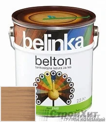 Belinka Belton /Декоративное глубоко проникающее тонкослойное лазурное покрытие 0.75 л цвет 033 палитра Pinotex "Древесная Гармония"