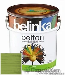 Belinka Belton /Декоративное глубоко проникающее тонкослойное лазурное покрытие 0.75 л цвет 020 палитра Pinotex "Древесная Гармония"