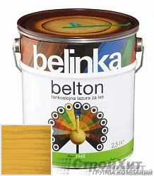 Belinka Belton /Декоративное глубоко проникающее тонкослойное лазурное покрытие 0.75 л цвет 023 палитра Pinotex "Древесная Гармония"