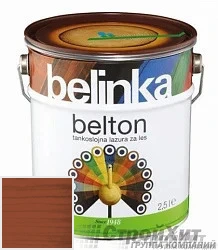 Belinka Belton /Декоративное глубоко проникающее тонкослойное лазурное покрытие 0.75 л цвет 035 палитра Pinotex "Древесная Гармония"