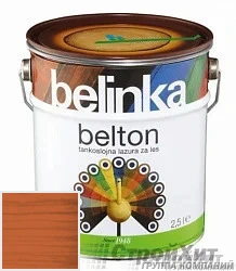 Belinka Belton /Декоративное глубоко проникающее тонкослойное лазурное покрытие 0.75 л цвет 032 палитра Pinotex "Древесная Гармония"