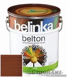 Belinka Belton /Декоративное глубоко проникающее тонкослойное лазурное покрытие 0.75 л цвет 036 палитра Pinotex "Древесная Гармония"