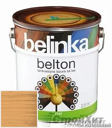 Belinka Belton /Декоративное глубоко проникающее тонкослойное лазурное покрытие 0.75 л цвет 022 палитра Pinotex "Древесная Гармония"