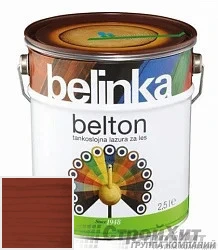 Belinka Belton /Декоративное глубоко проникающее тонкослойное лазурное покрытие 0.75 л цвет 038 палитра Pinotex "Древесная Гармония"
