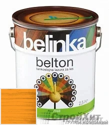 Belinka Belton /Декоративное глубоко проникающее тонкослойное лазурное покрытие 0.75 л цвет 027 палитра Pinotex "Древесная Гармония"