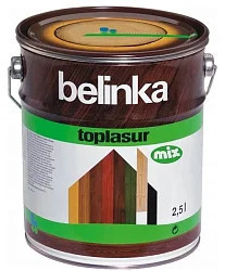 Belinka Toplasur MIX/Белинка Топлазурь МИКС Декоративное колеруемое  лазурное покрытие