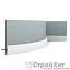 Orac Decor Декоративный гибкий плинтус SX162F SQUARE